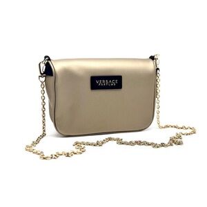 Versace Parfums Gold Crossbody Bag/Clutch with Chain. QUIET LUXURY ⚜️ NEW!
